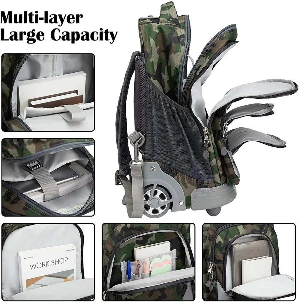 18-Inches-Wheeled-Rolling-Backpack-Bag-for-Adults-and-School-Students-Short-Trip-Books-Laptop-Trolle 2